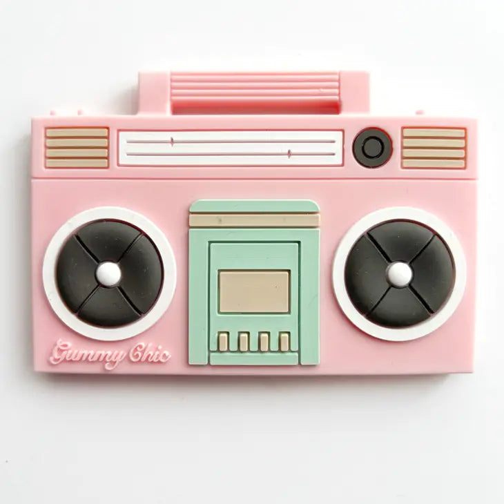 Boombox Teether Pink